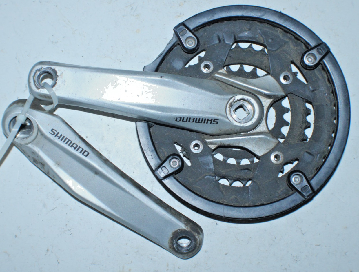 Shimano Crankset Silver Black 175mm 42/32/22T FC-M430/431 JIS Hybrid USA Shipper