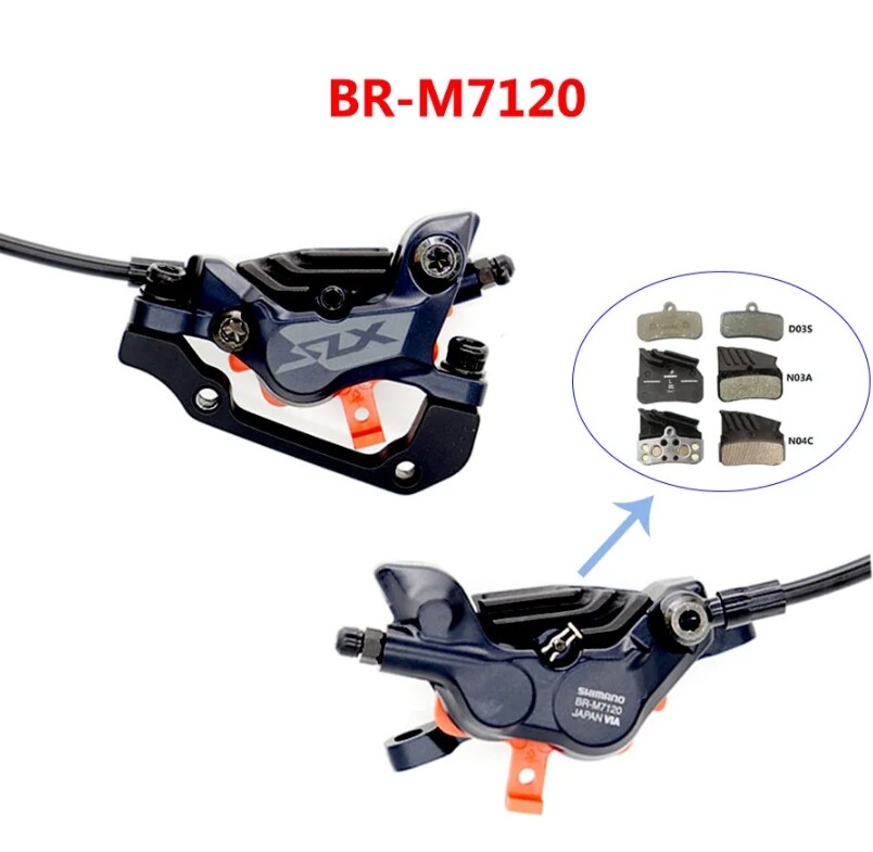 Shimano SLX M7120 M7100 Hydraulic Disc Brake Set Resin/Resin lec/Metal lec Pads