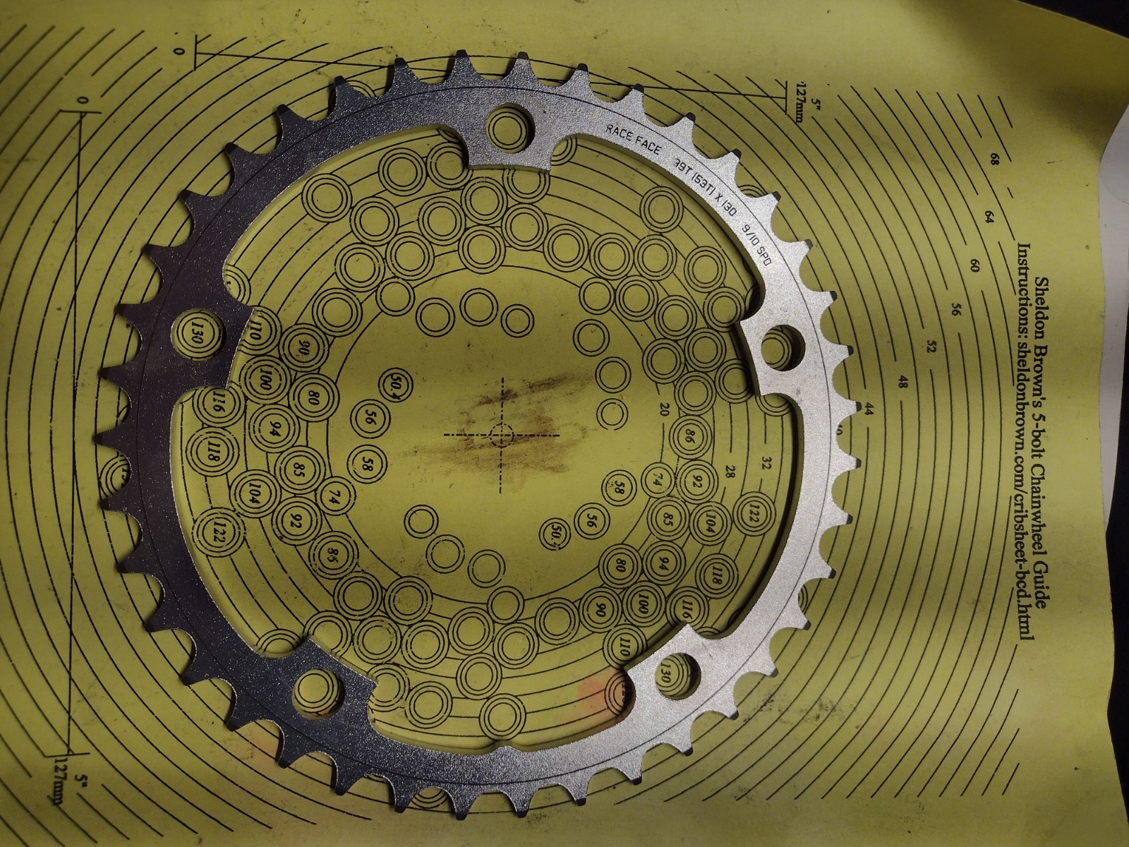 Nos Nib Race Face Silver Road Chainring Set 53/39