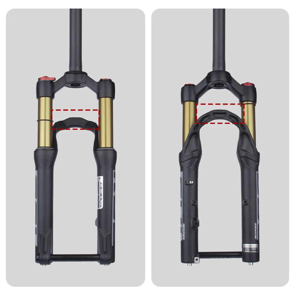 20inch MTB Bicycle Thru-Axle Quick Release Suspension Air Front Frok 90mm Travel