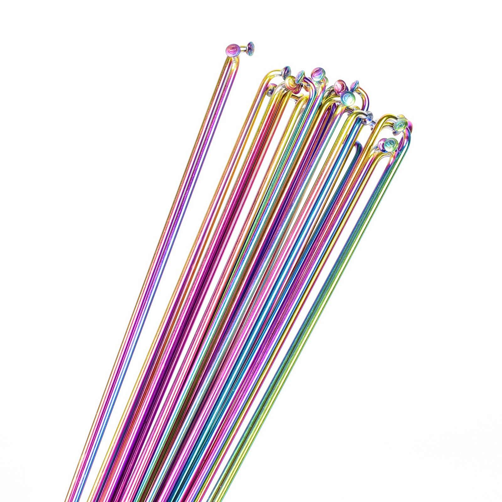 Ultralight J-Bend Colorful Stainless Bicycle Bike Spokes with Brass nipples NeFq