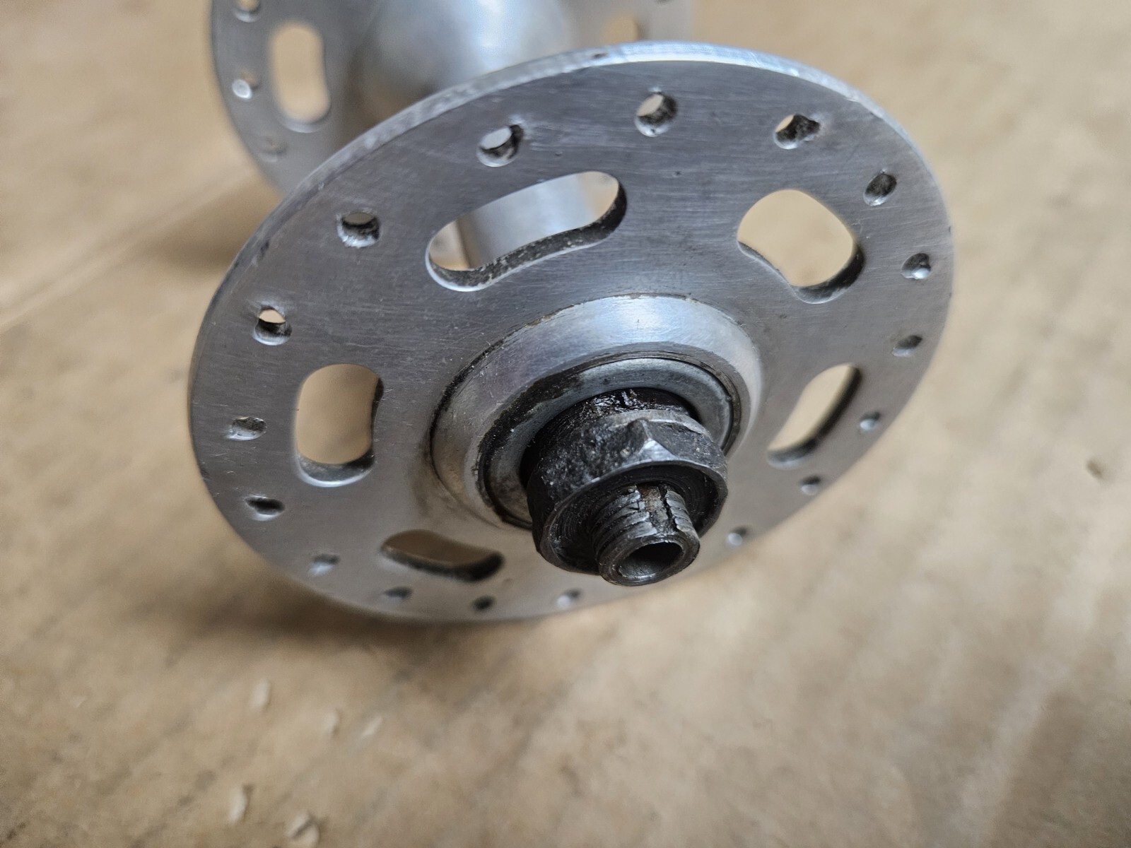 Vintage Normandy Front Hub, high flange, 36 holes, Simplex QR, 100mm spacing