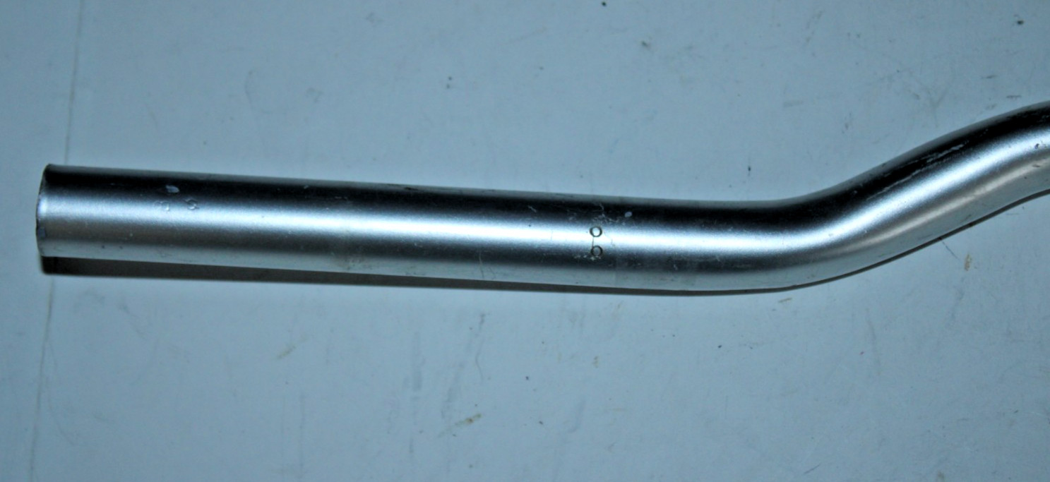MTB Handlebar 25.4mm 58cm 1.5″ Riser Bar Steel Silver Comfort Hybrid Commuter :)