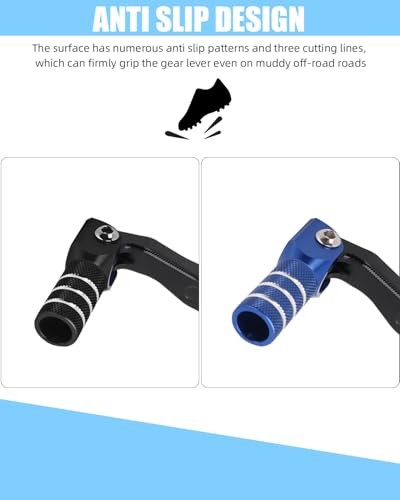 Dirt Bike Shifter,CNC Foldable Motorcycle Gear Shift Lever for YZ85 02 Blue