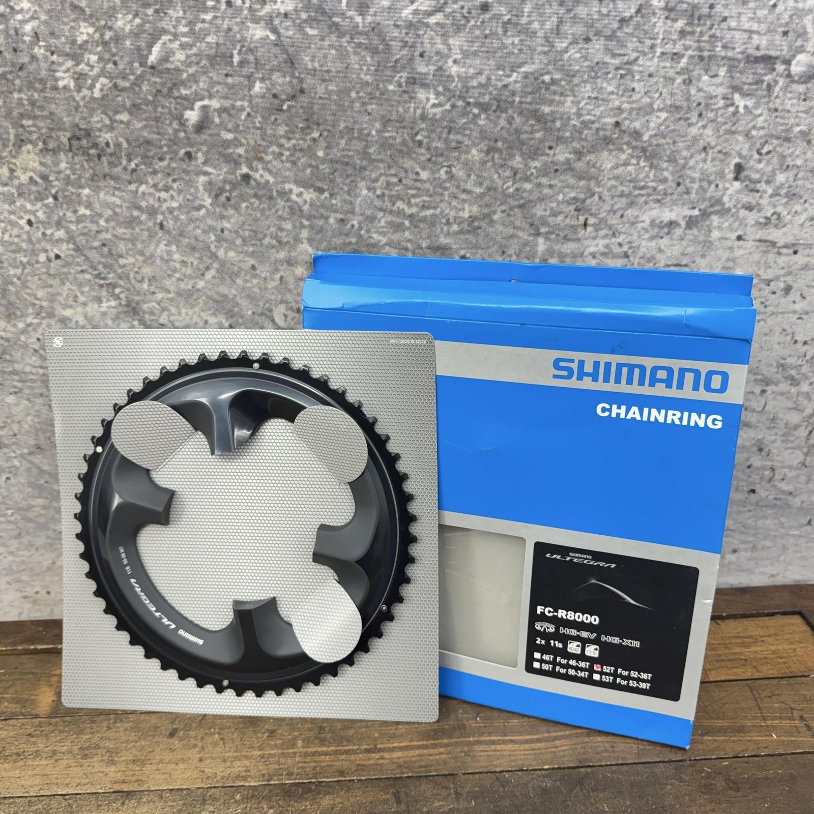 Shimano Ultegra 52T Chainring FC-R8000 110 BCD Gray 11s Road Asymmetric 52 Tooth