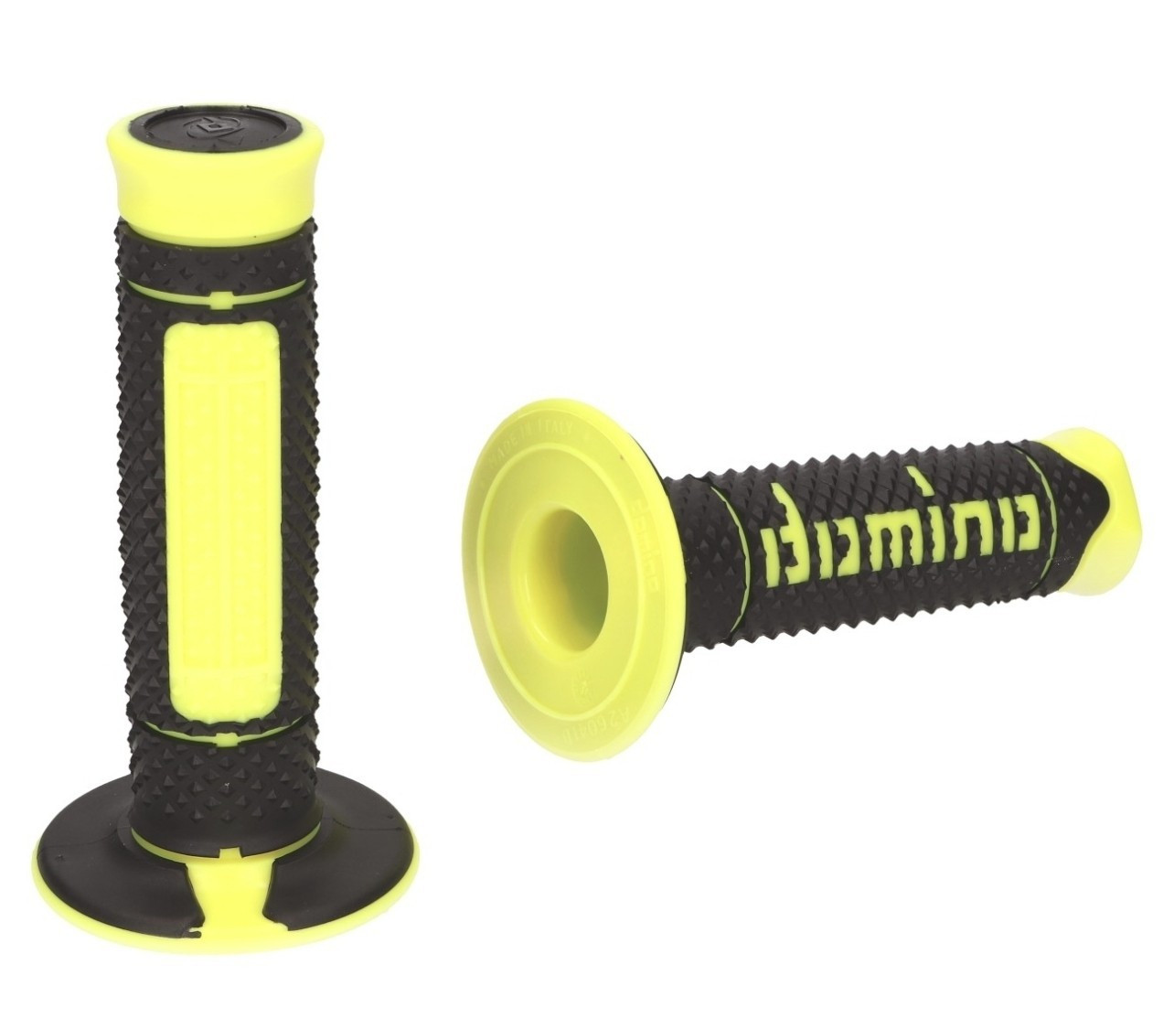 Domino Diamonte Grips Black/Neon Yellow 1 Pair