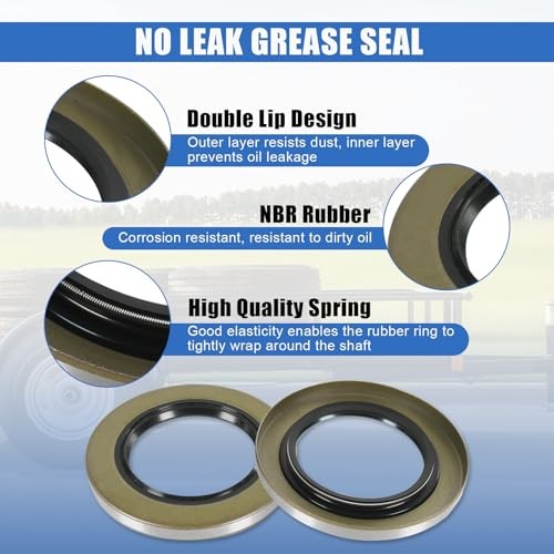 4 Sets 8000 LB Trailer Axle Bearing Kit, 02475/02420 25580 02475-Set of 4 1
