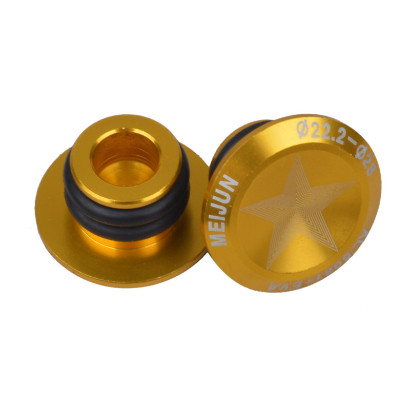 2pcs Aluminum Alloy Handlebar Grips Plugs Mtb Bicycle Metal Handle Grip Bar Ends