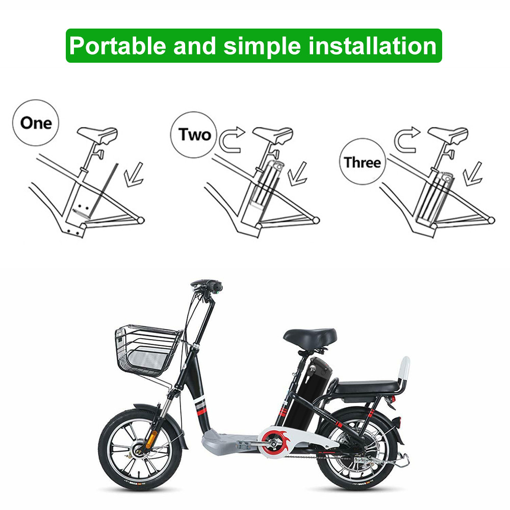 36V 48V Fat tire folding Lithium Ebike Battery Electric Bike Bicycle battery Kit