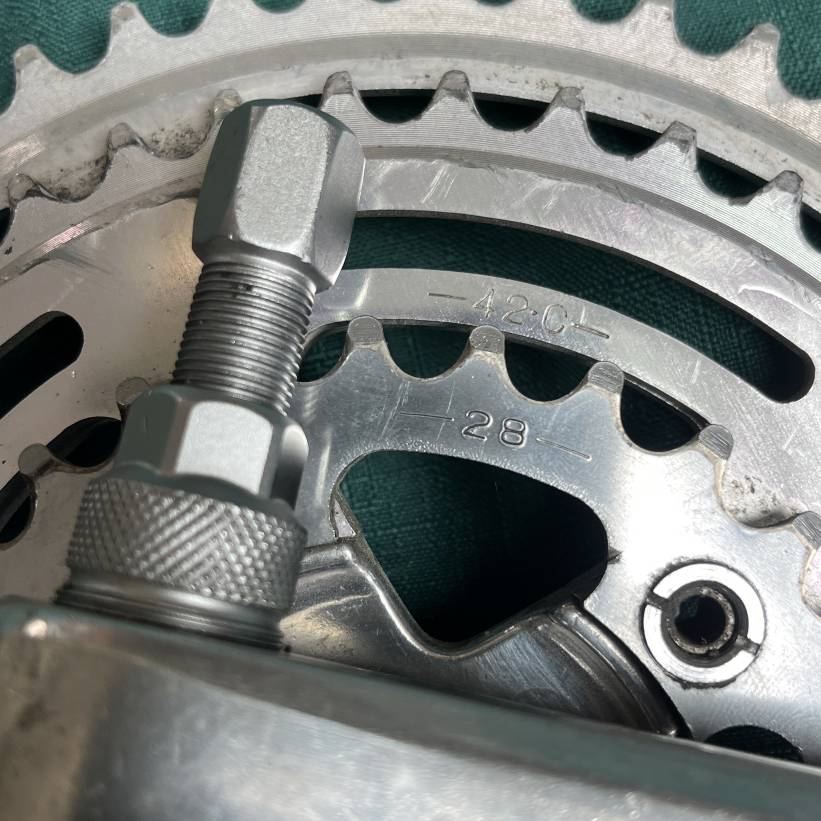 SR Sakae Super Custom Forged Crankset BMX with 86 BCD and 42T or Touring Triple