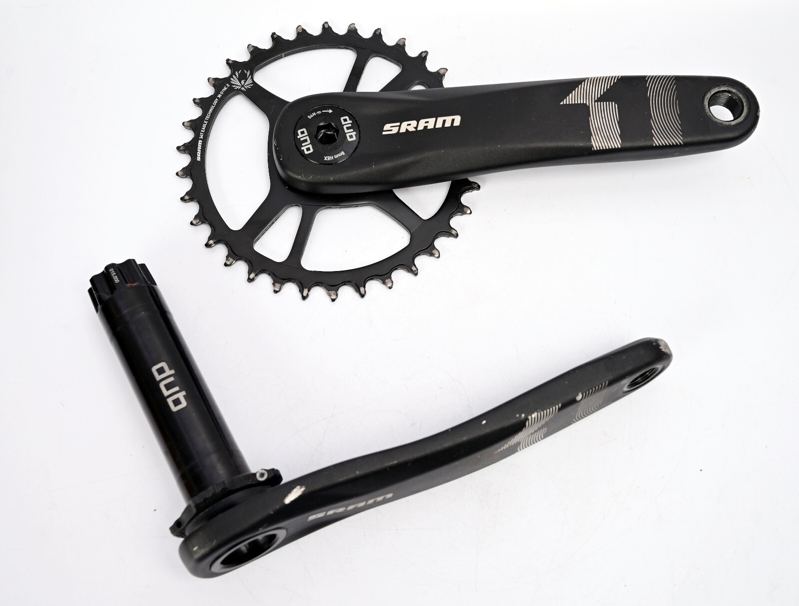 SRAM GX Eagle DUB Crankset 1x12s 175mm BOOST Lunar Gray MTB Enduro Bike