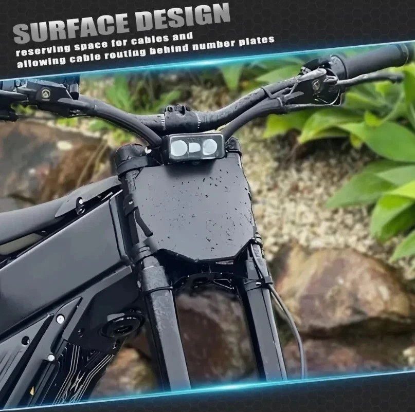 ODI Black Number Plate With Zip Ties For Downhill MTB’s EBikes Surrons