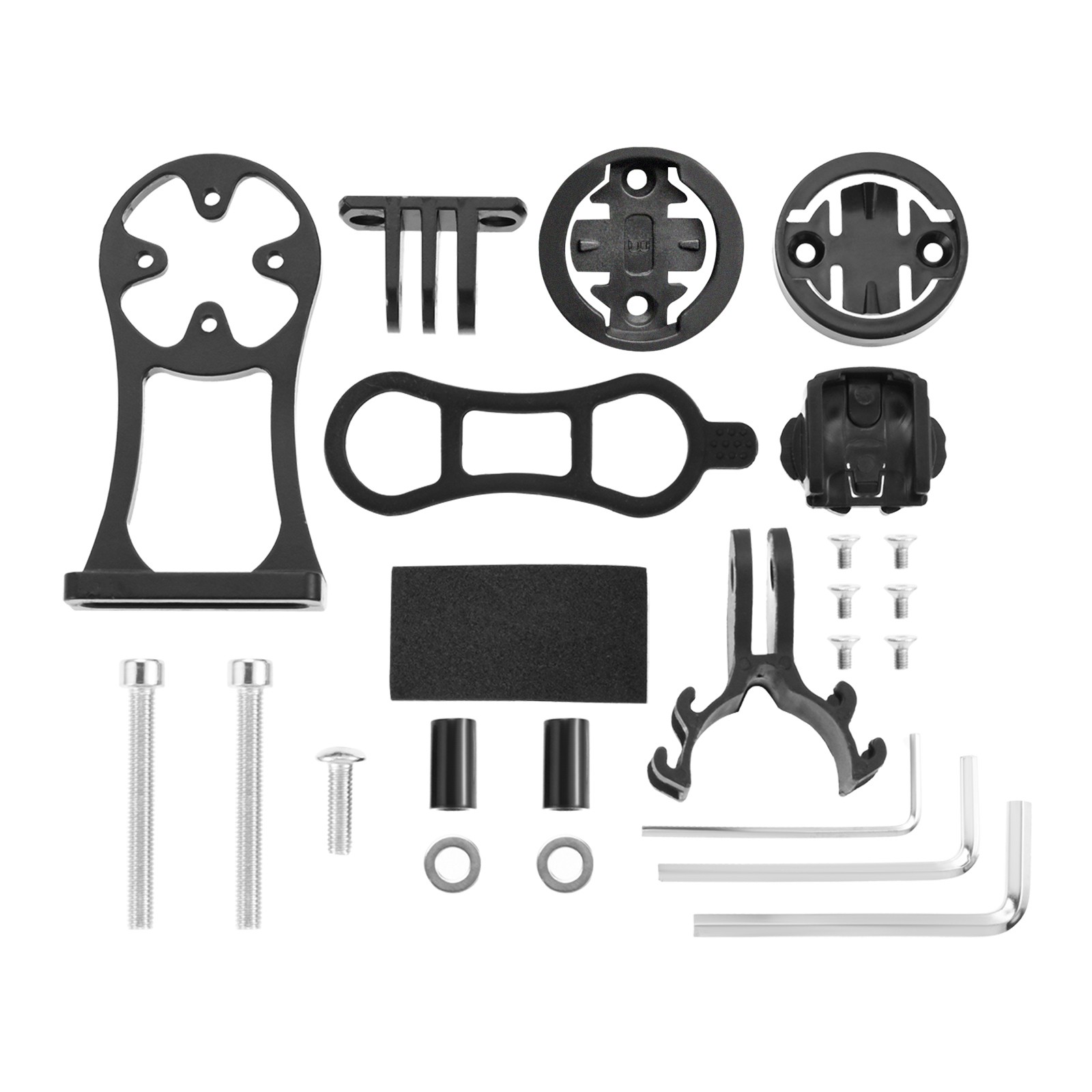 Out Front Bike Computer Mount 38mm for Garmin Wahoo Bryton CatEye GoPro Light
