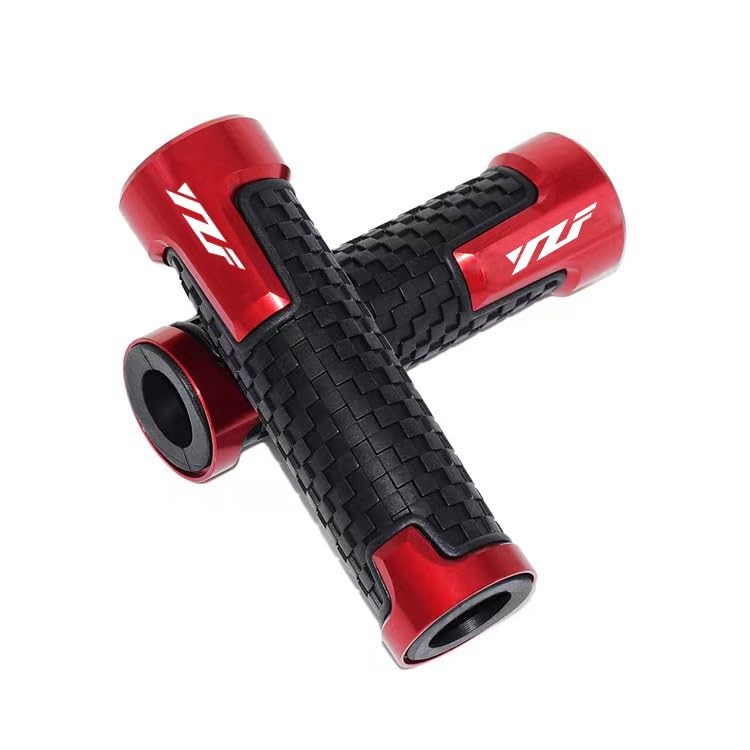 Universal 7/8″ Motorcycle Handlebar Grips for Yamaha YZF R1 R3 R6 R6S R25 Red