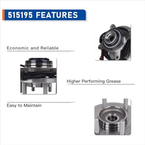 515195 Front 4WD Wheel Bearing Hub Assembly Fit for 2015 2016 2017 Ford F-150