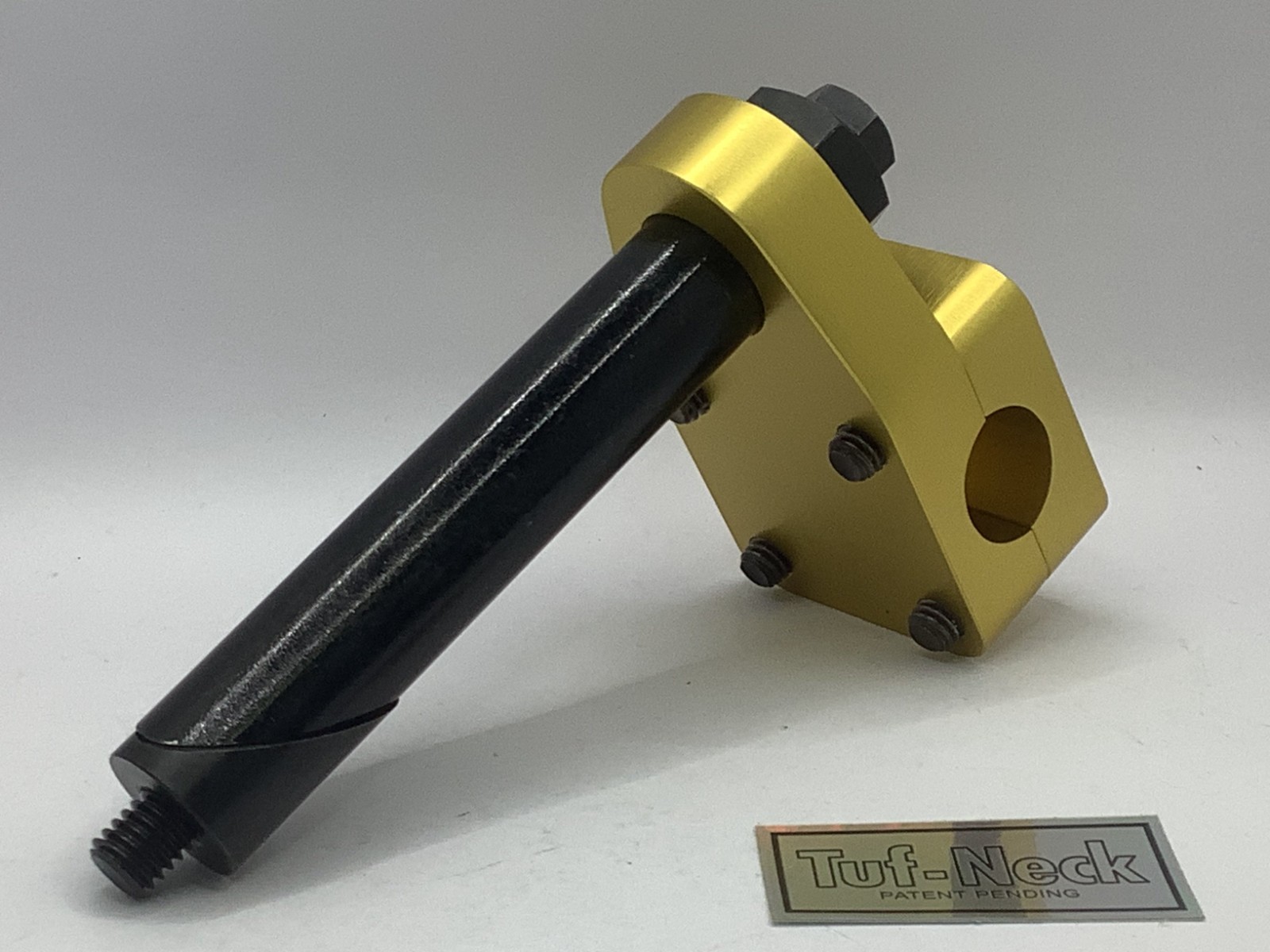 Gold 1″ Tuf-Neck Drunken Tiger Retro BMX Stem (20.6-21.1mm).