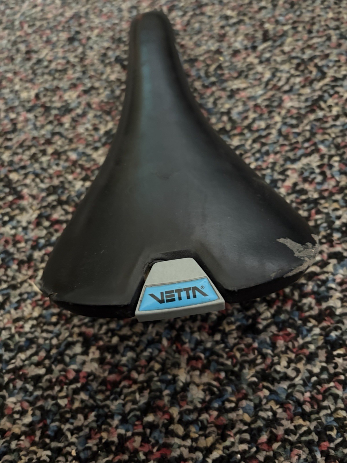Vintage Vetta SL Road Mountain Bike Saddle Manganese Rails Black made in Italy F