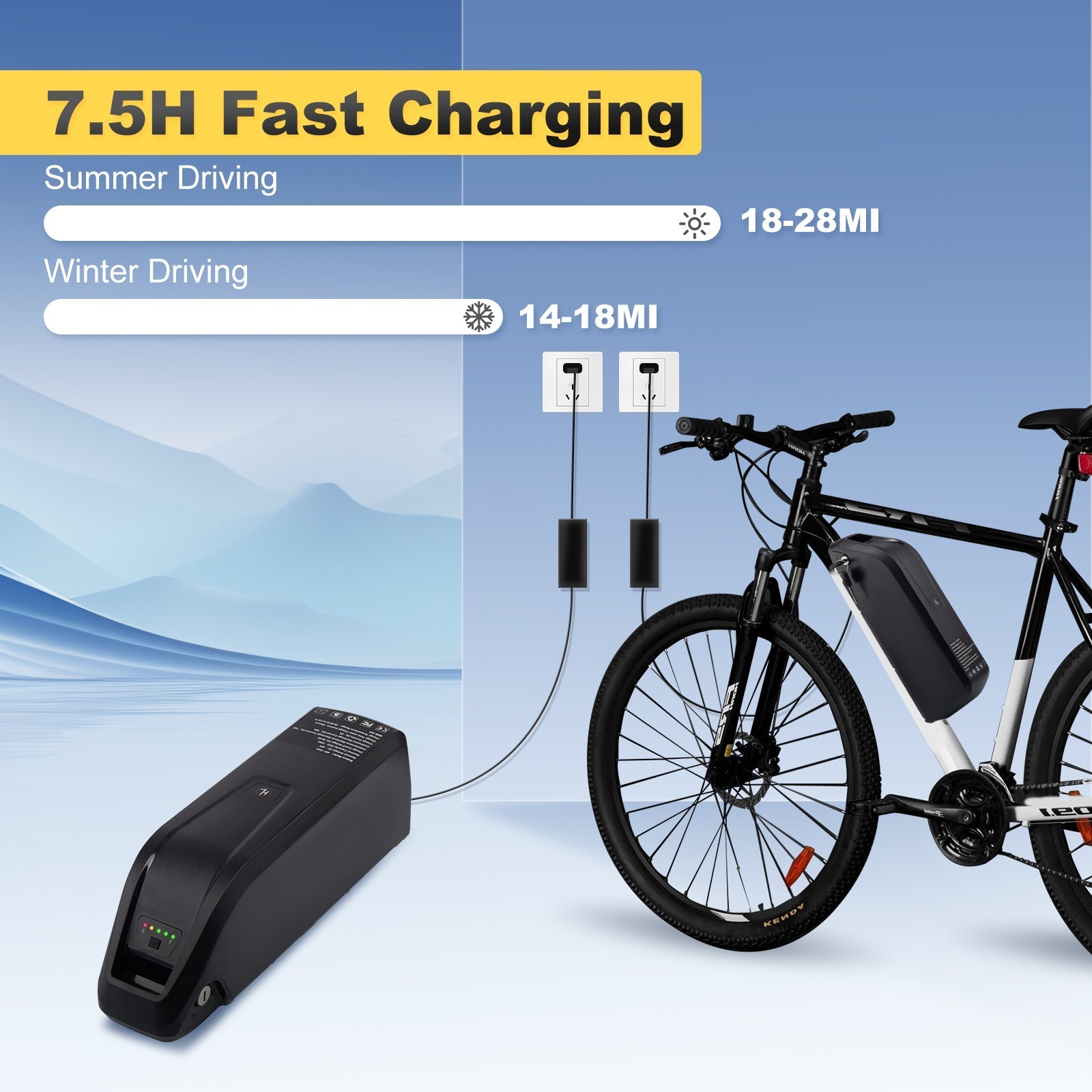 Ebike Battery 48V 15Ah For ENGWE M20 M1 Electric Bike Bicycle E-BiKE Battery