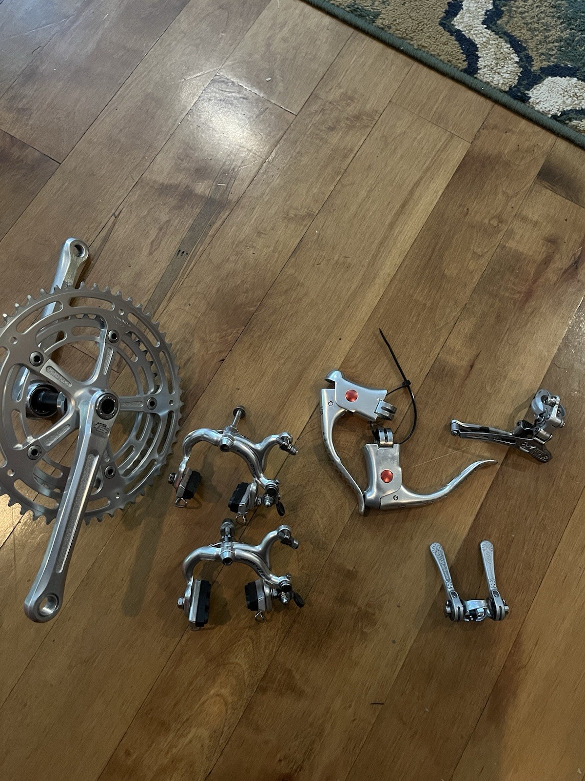 Shimano 600 Arabesque Vintage Groupset Minus Rear Derailleur Good Condition