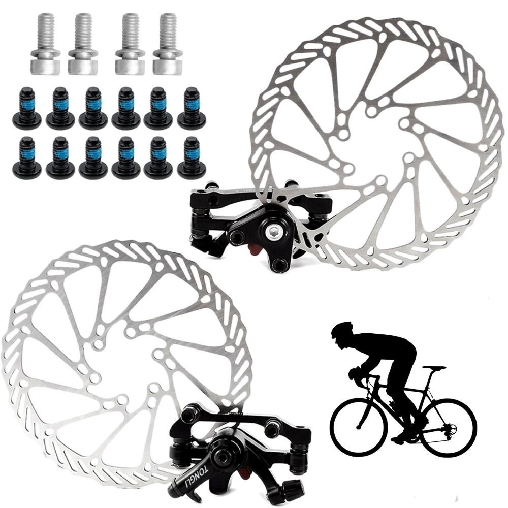 Bike Disc Brake Front & Rear Disc 160 mm Rotor Brake Kit for Mountain Bicycle [