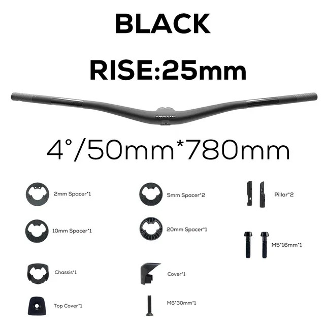 SYNCROS Integrated MTB Handlebar For Sparks Frame 4/5 degree Rise 15mm/25mm Rise