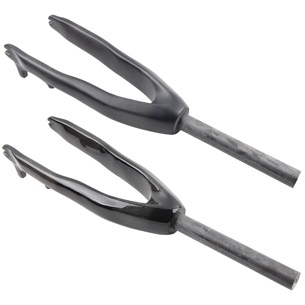 20er 24er Climbing BMX Bike Carbon Fork mtb Bicycle 28.6mm Forks Disc Brake