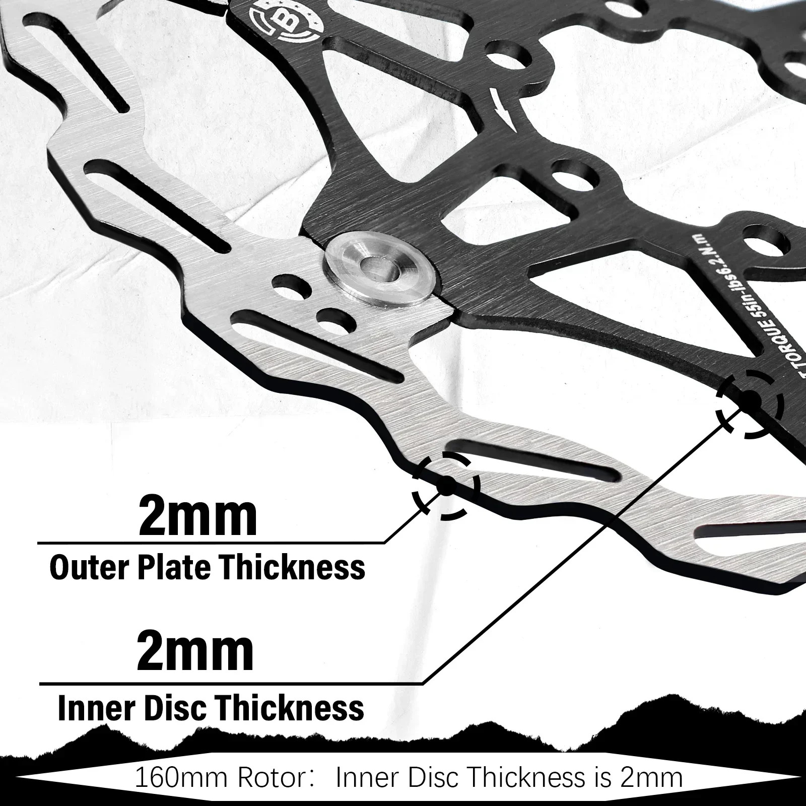 MTB Disc Brakes Rotors 160Mm 180Mm 203Mm Bike Floating Rotor Ultralight Bicycle