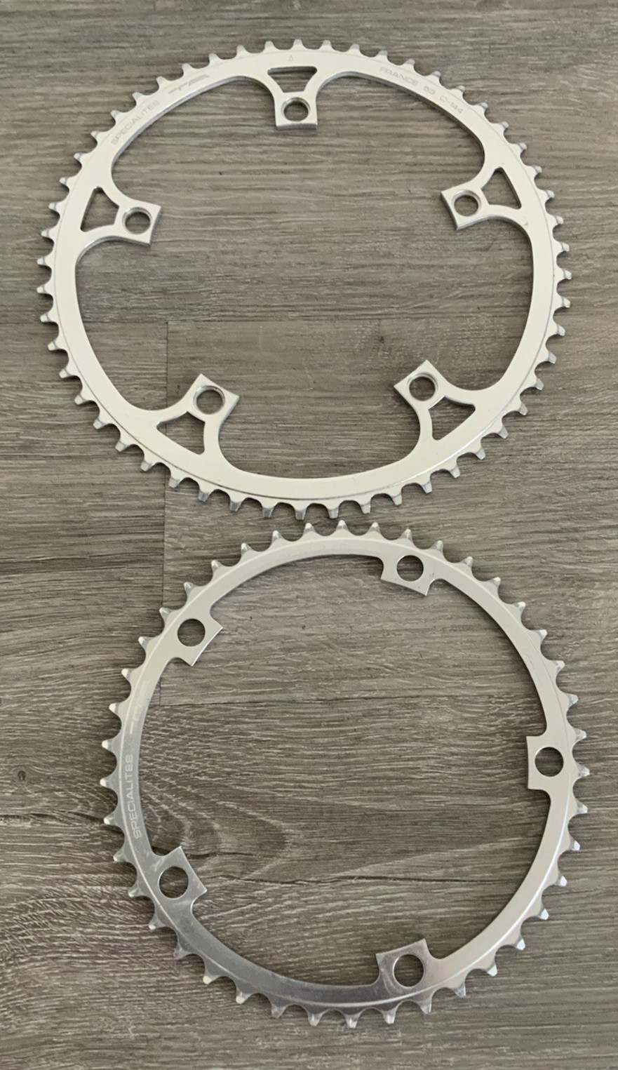 SPECIALITES TA COMPETITION CHAIN RINGS (2) 53-42 TOOTH BCD 144 7, 8 , OR 9 SPEED