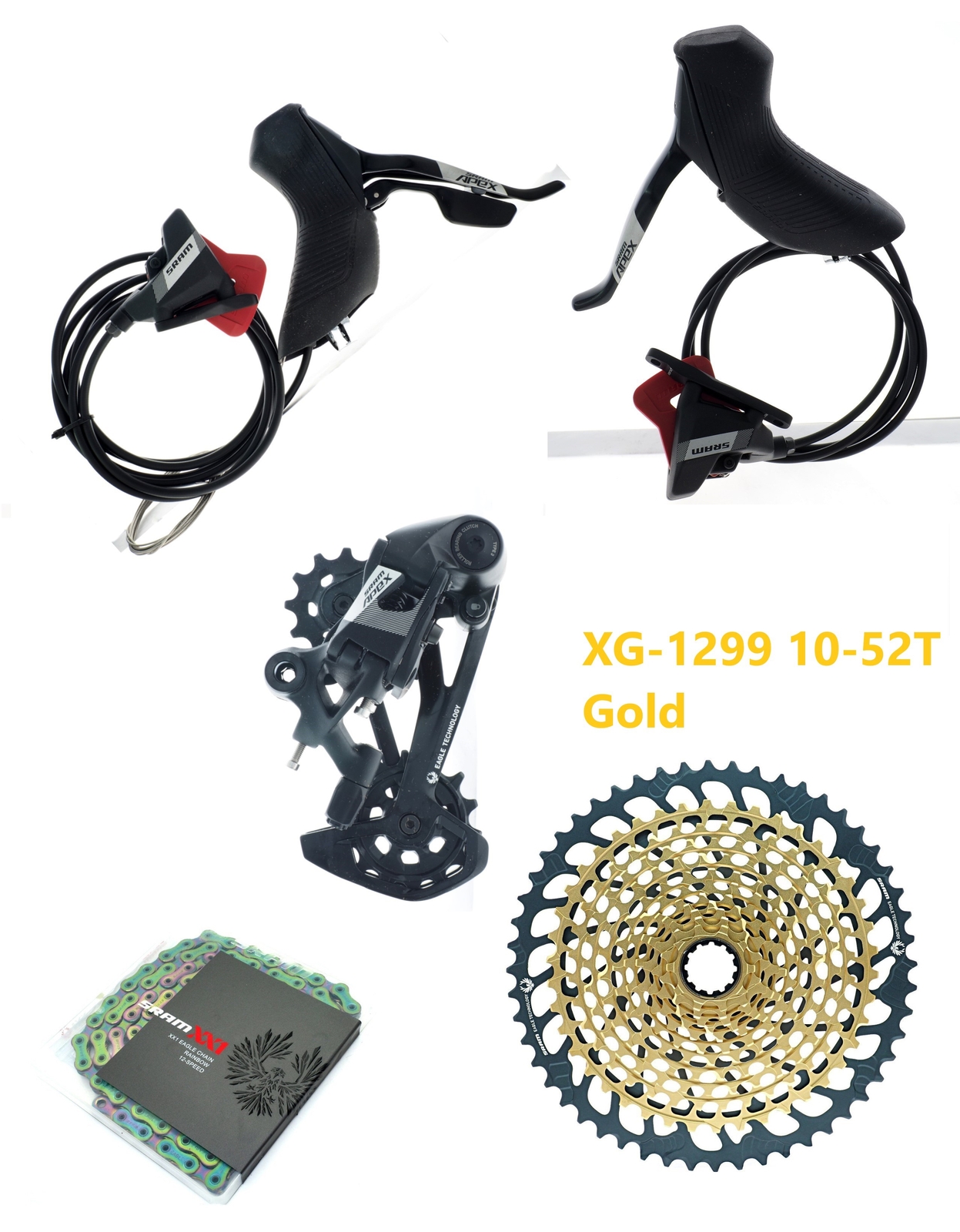 SRAM APEX 1×12 Eagle Mechanical Shifter/Rear Derailleur/CN/CS Groupset READ