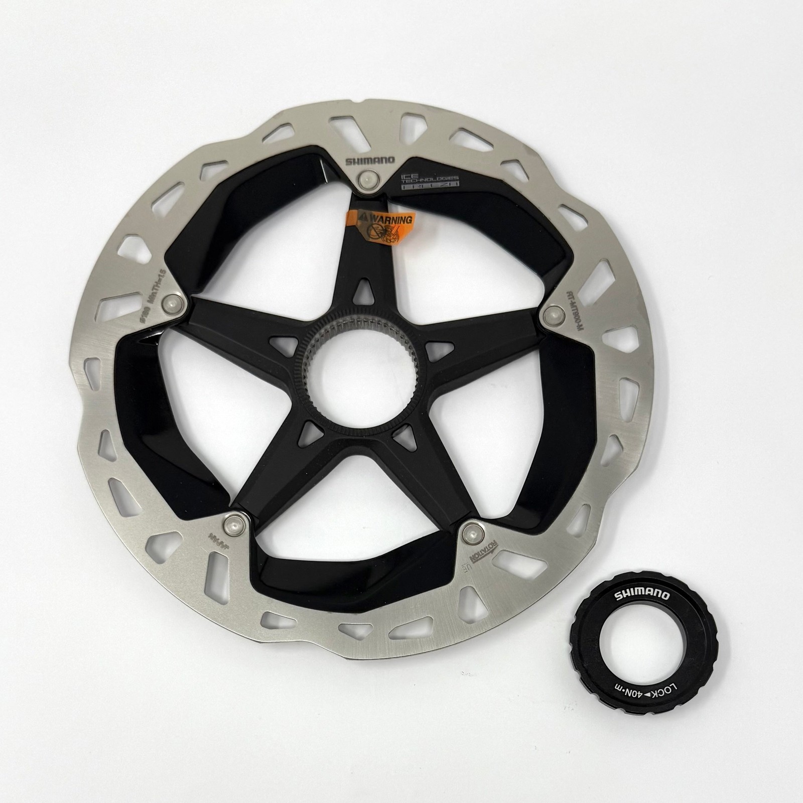 Shimano XTR RT-MT900 180mm Center Lock Disc Brake Rotor External Lockring