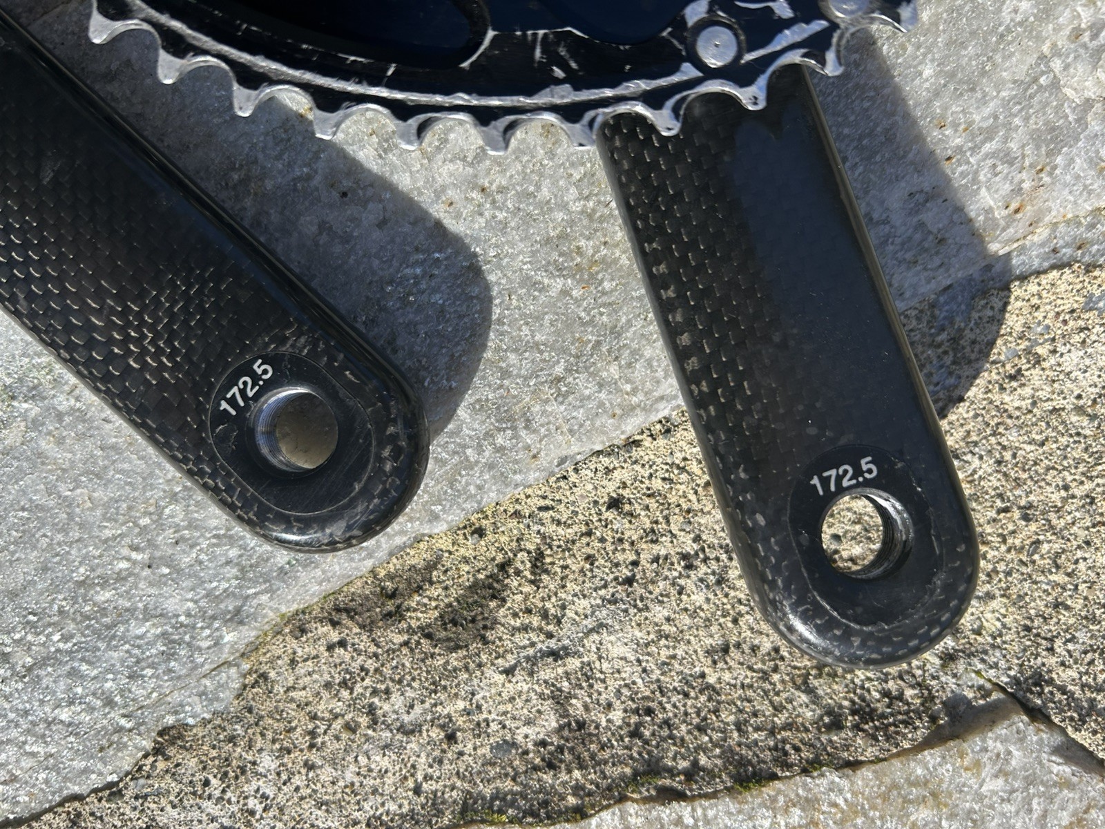 Parts only FSA K-FORCE CARBON CRANKSET DOUBLE 53-39 TOOTH 10 OR 9 SPEED 172.5MM