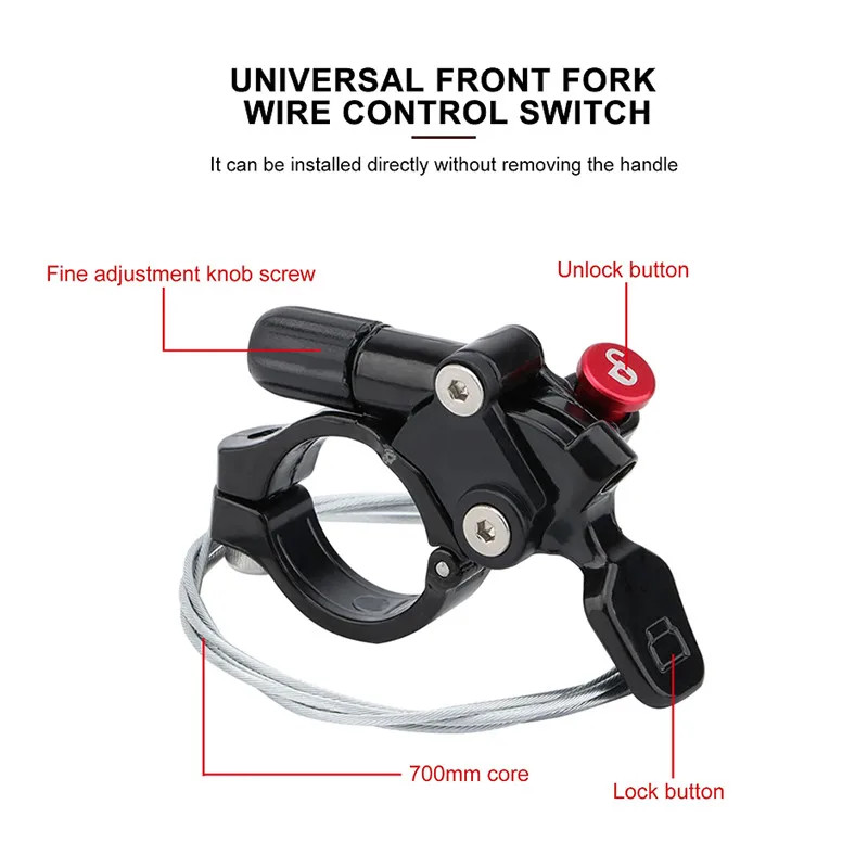 MTB Mountain Bike Bicycle Parts SR ST Fork Remote Lockout Lever with Cable for X