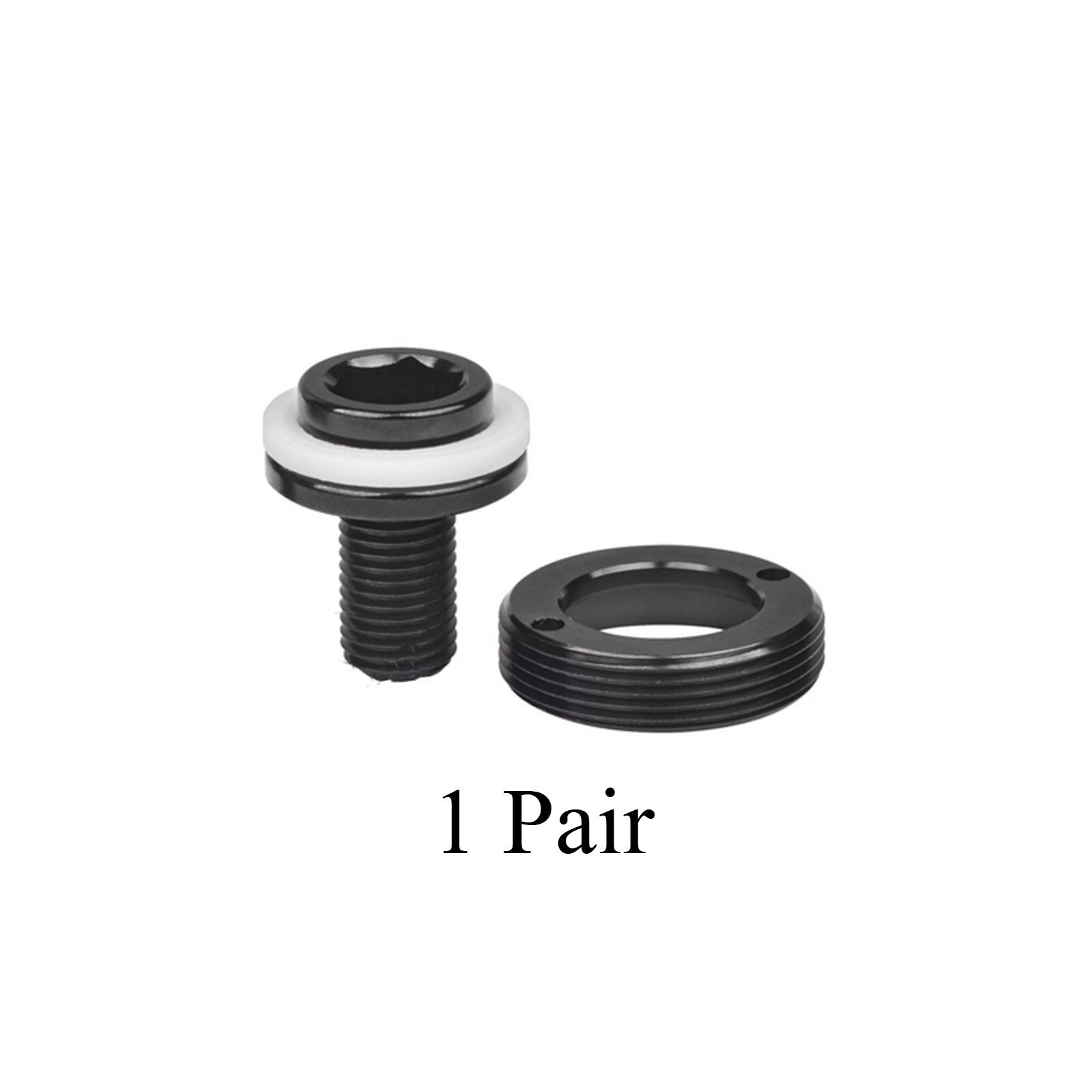 M8x15mm Bike Crank Titanium Bolts Screws Square Taper Bottom Bracket Ti Bolt Cap