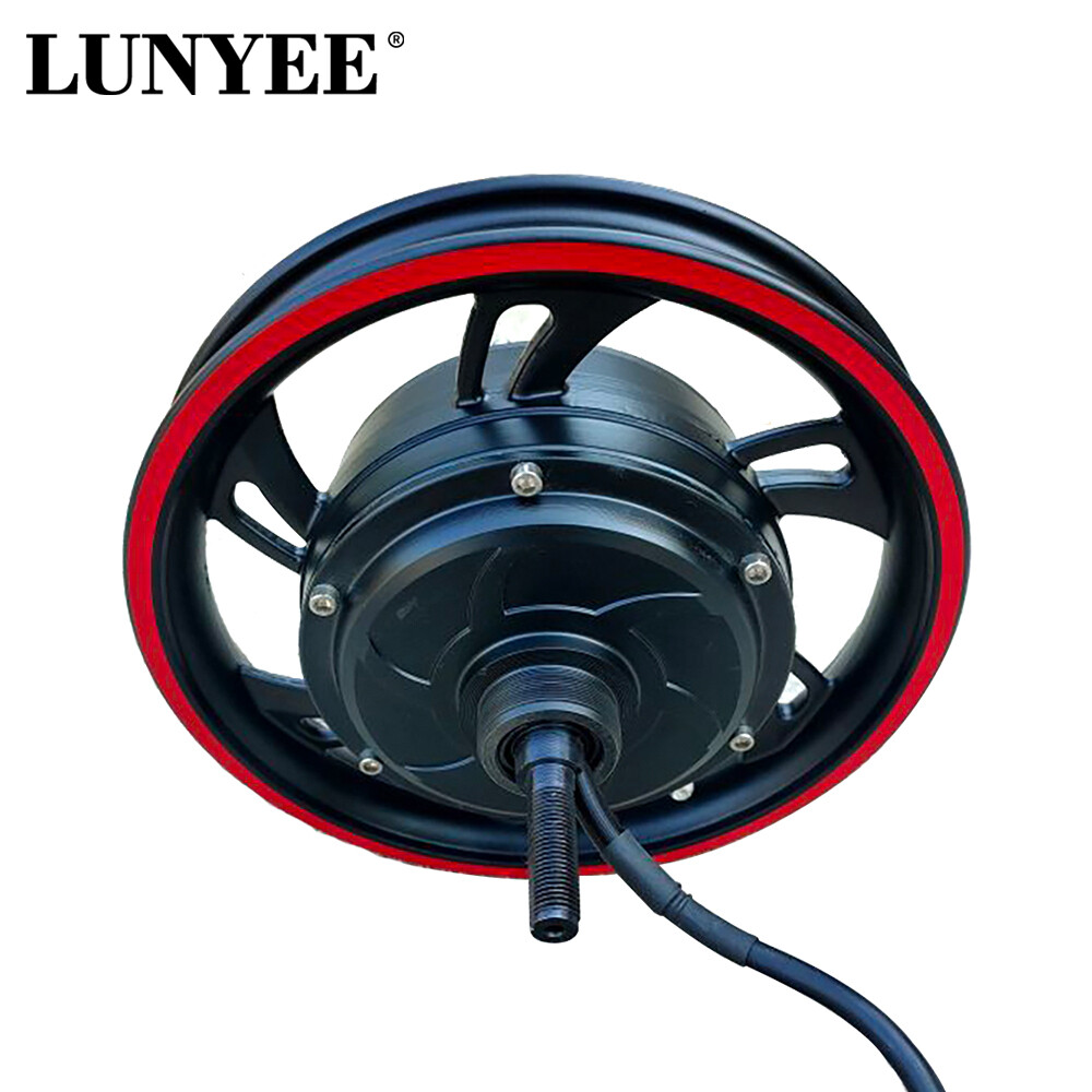 12 Inch 800W-1500W Gearless Motor Disc Brake Electric Bike Scooter Motor 36V-72V