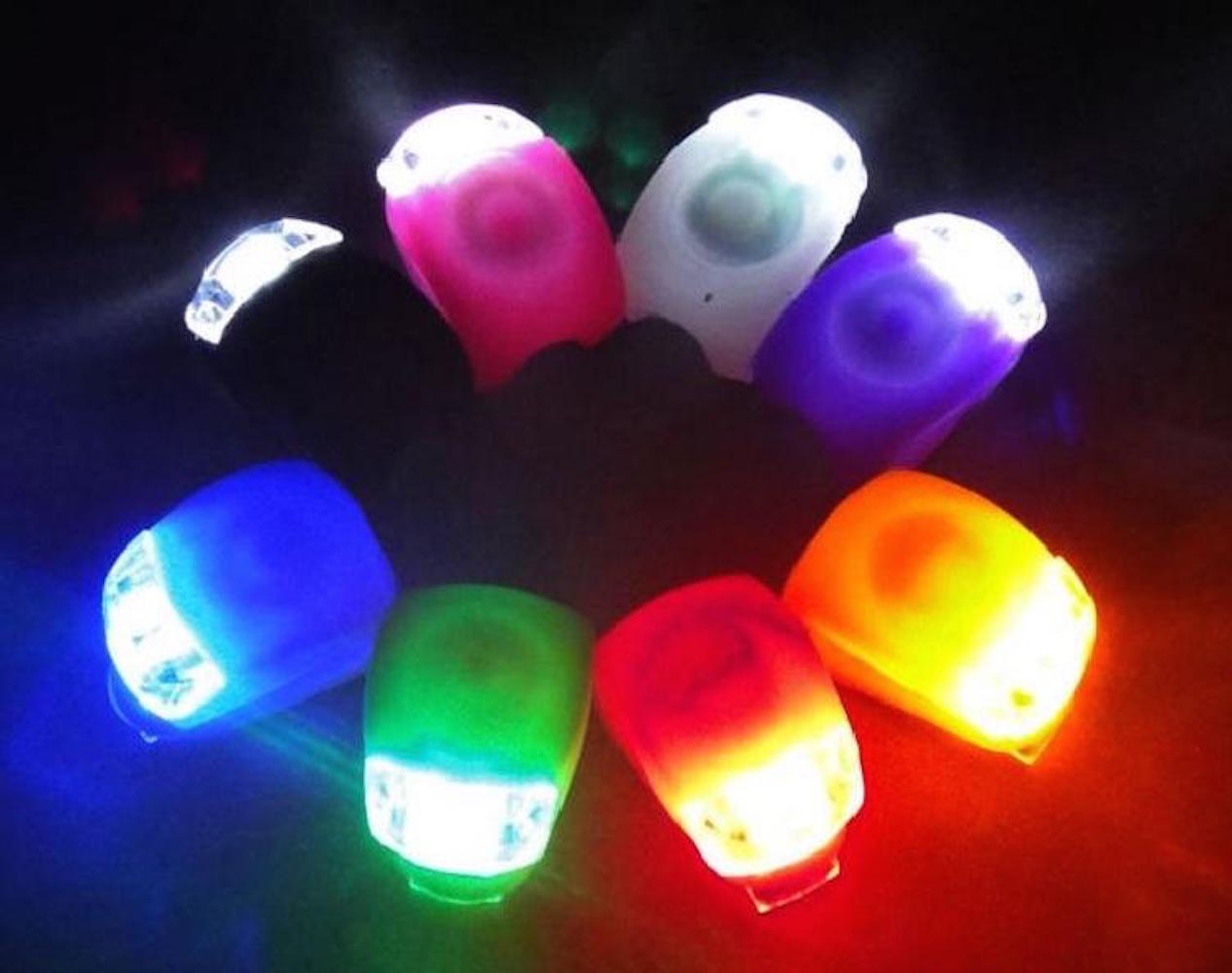 Cyclops Light head Bike Bicycle Glow frog front rear tail frame bar safety lamp