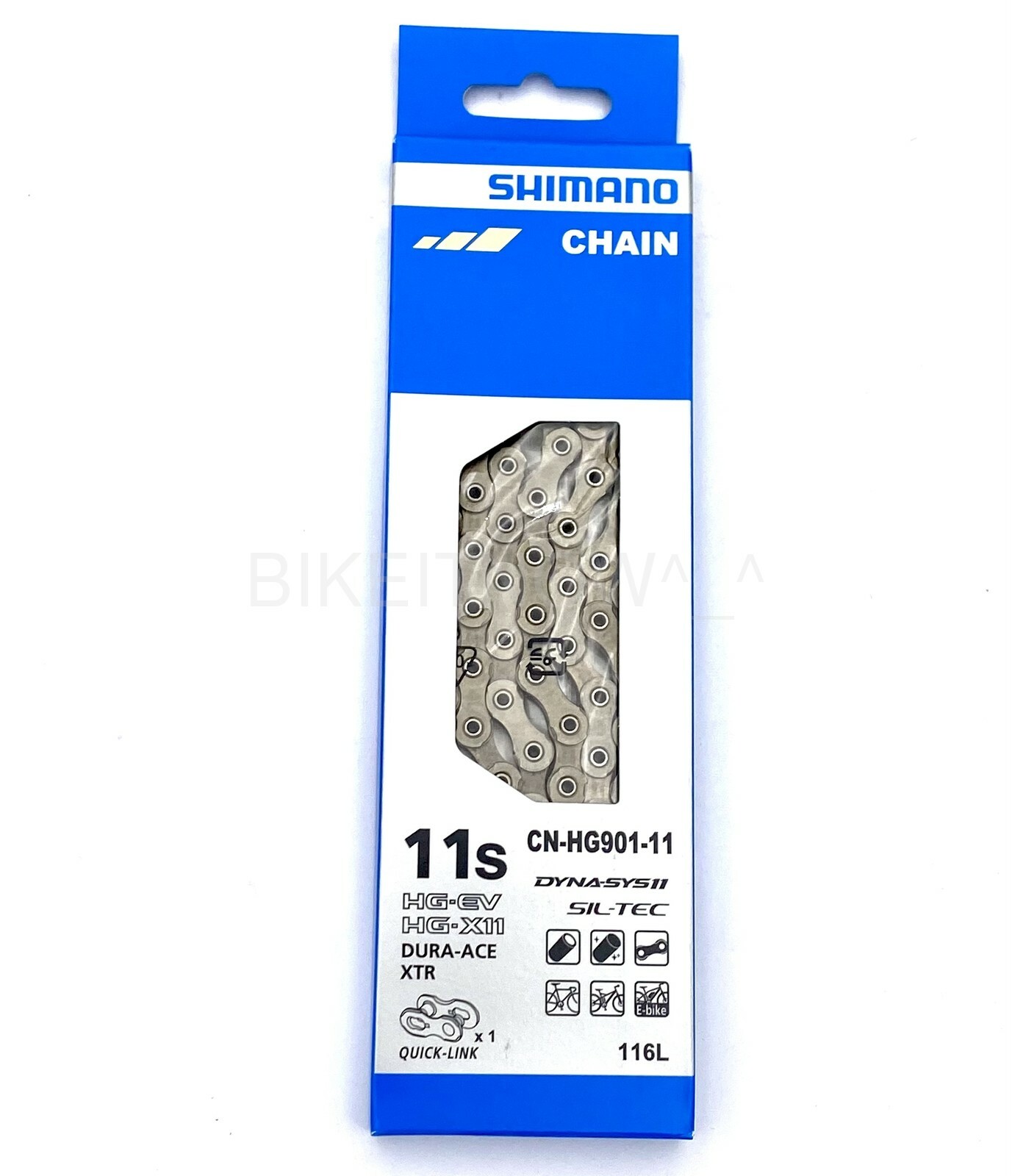Shimano CN-HG901-11 11 Speed 116L XTR,Dura Ace,E-Bike Quick-Link Chain NIB