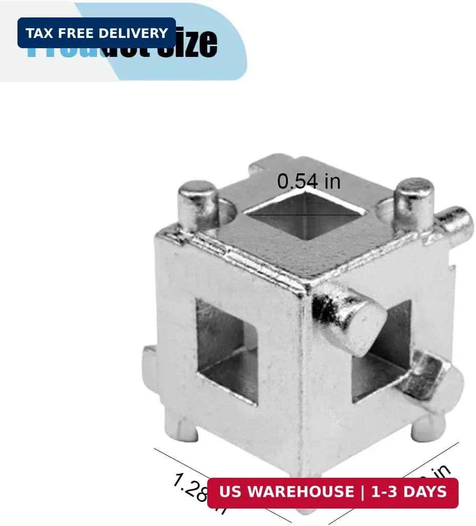3/8″ Car Cube Brake Caliper Compression Tool, Steel Rear Disc Brake Piston 1PC