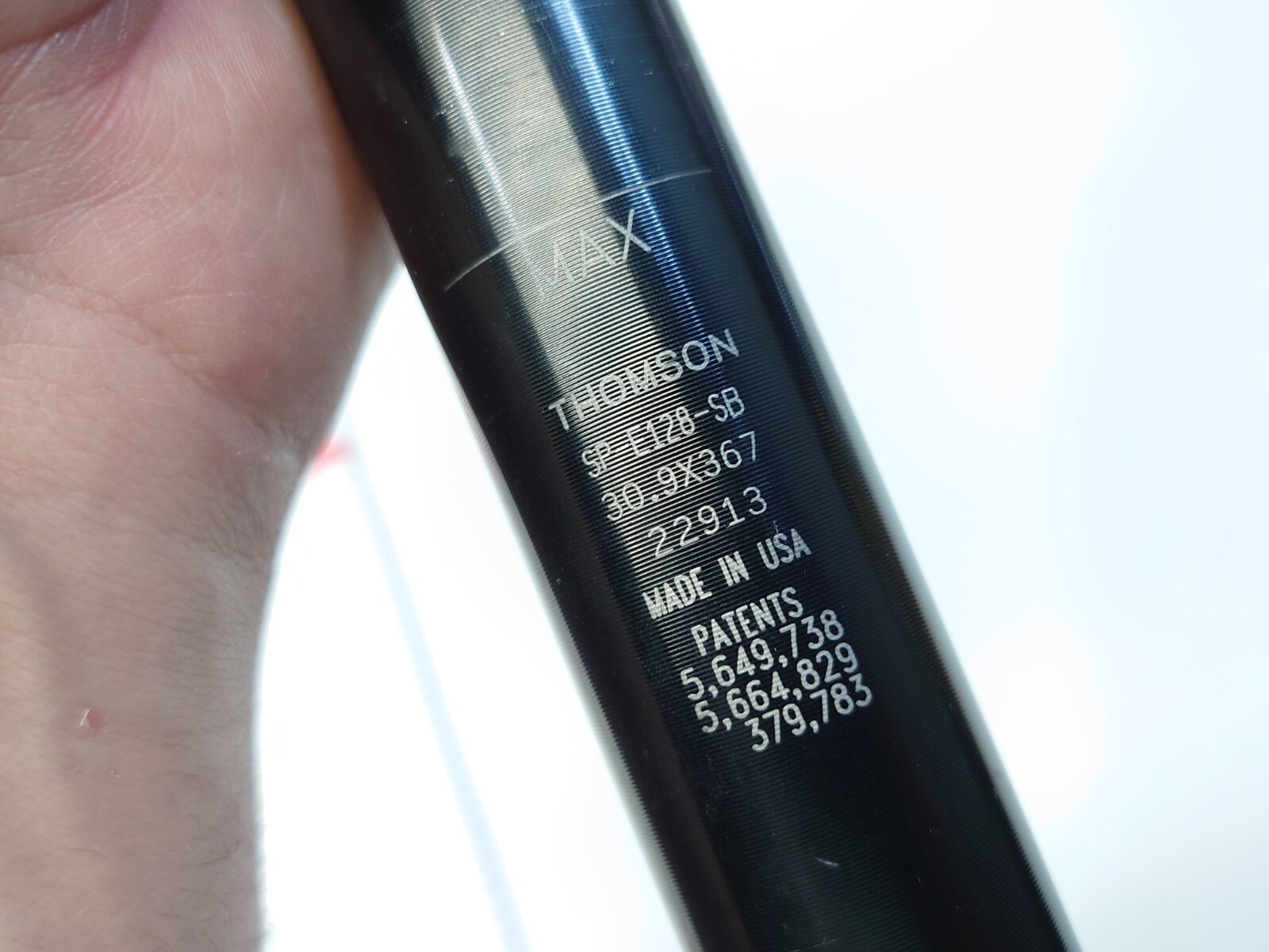 Thomson Elite Bike Bicycle Seatpost Setback 30.9 x 367mm Black
