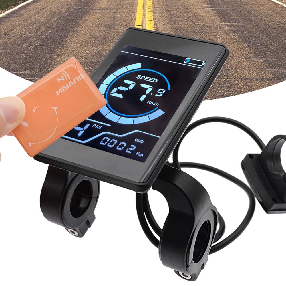 24V 36V 48V E-Bike Meter Electric Bicycle LCD Display Control Panel with WP Plug