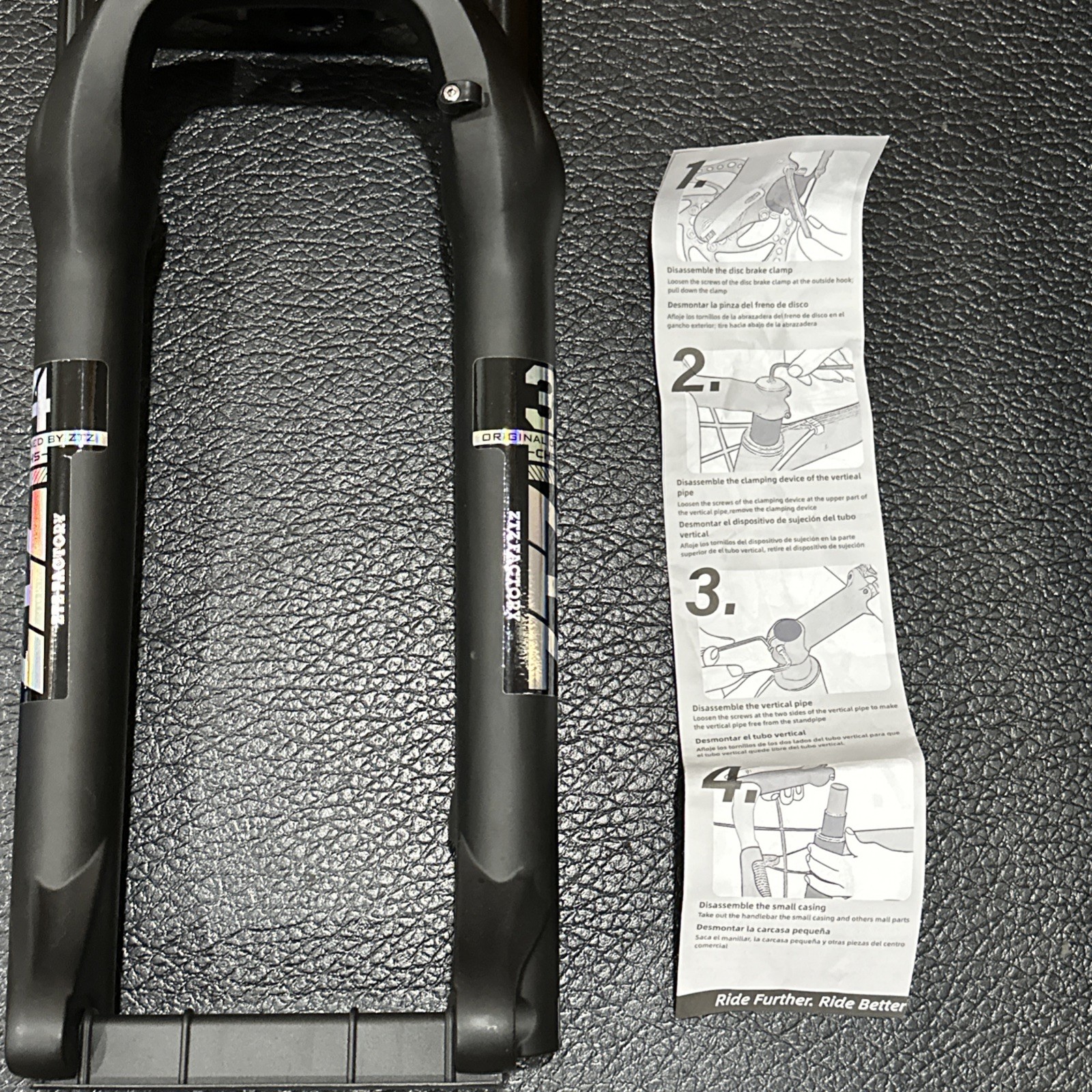 ZTZ 27.5 Inch 4.0 Tire Bike Fork – 180 m Travel, 135mm Hub Spacing, QR 9mm 1 1/8