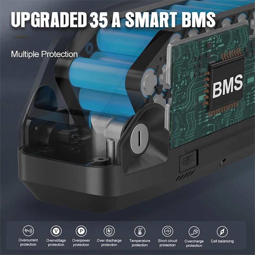48V 30Ah Hailong E-bike Battery 200W-1500W Electric Bike Motor Lithium Batterys