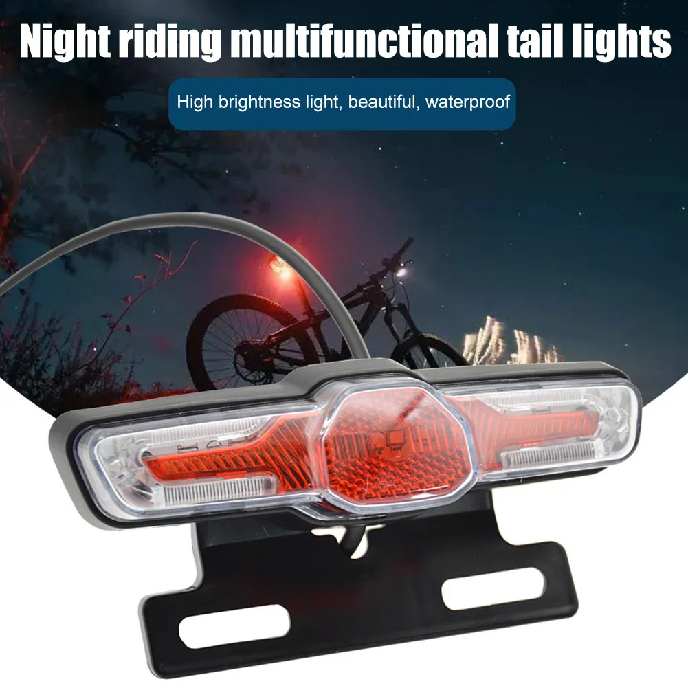 LED Headlight Tail Light Set 24V 36V 48V Horn Turn Signal Switch E-Bike Parts