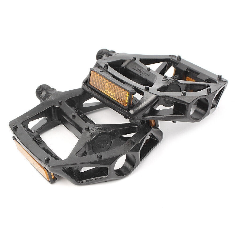 Pair Bike Pedals Platform Wellgo B087 Cr-Mo Spindle 9/16″ DU Sealed Bearings