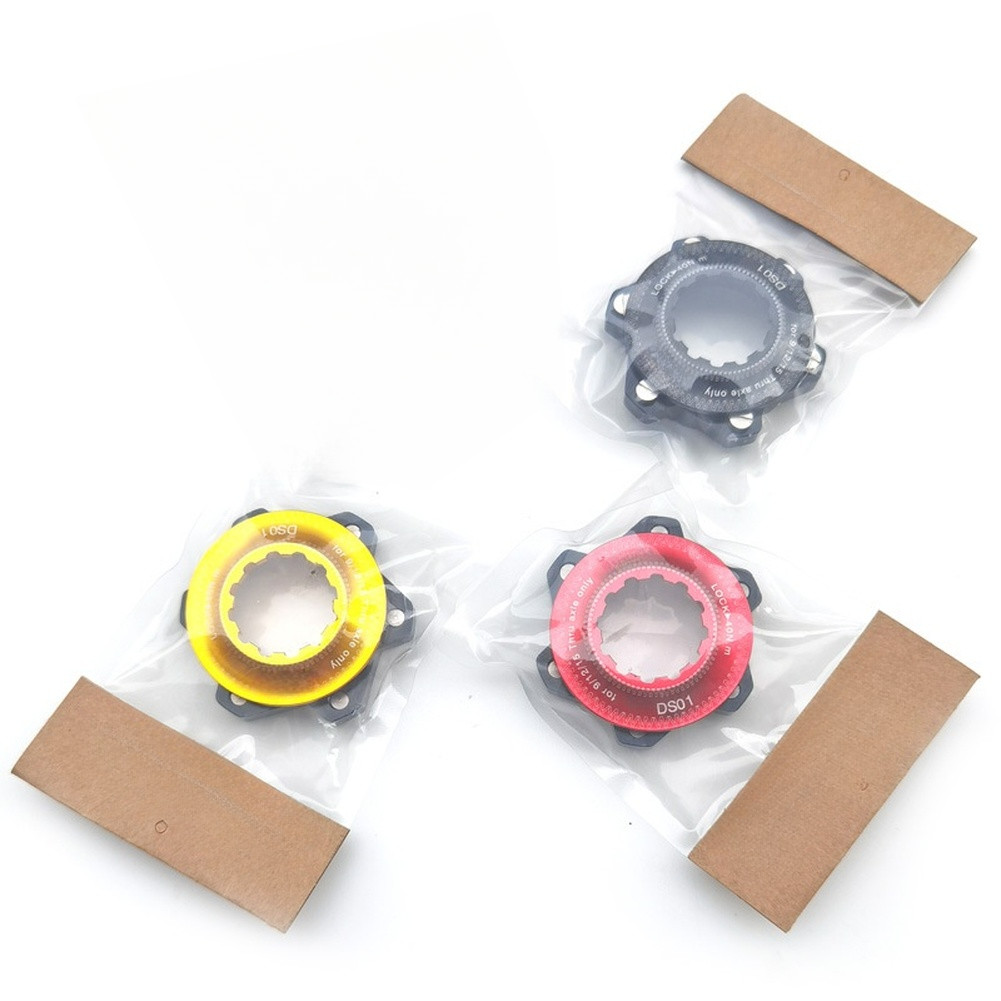 Center Lock to 6 Bolt Disc Brake Adapter for Mountain Bike 9mm 12mm Axle