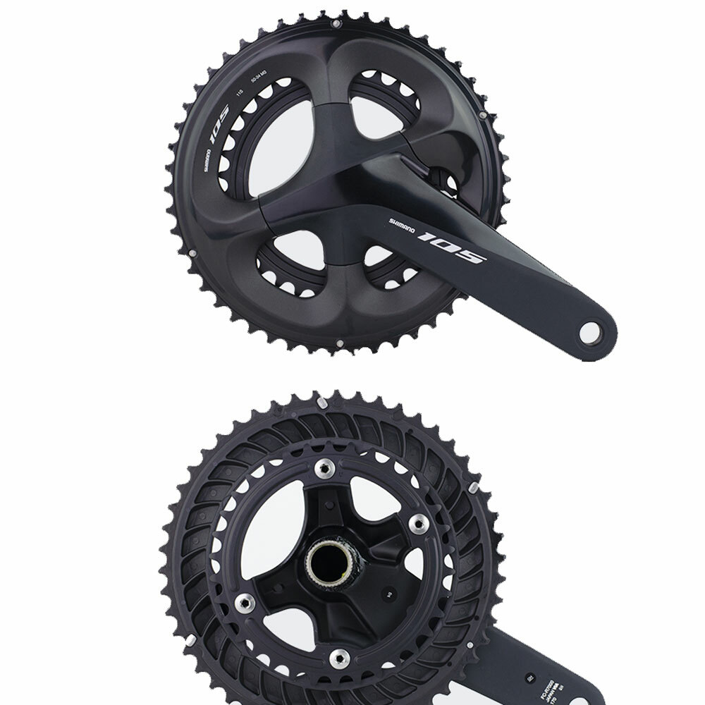 SHIMANO 105 FC R7000 Crankset 2×11 Speed 165/170/172.5mm 50-34 53-39T Road Cycle