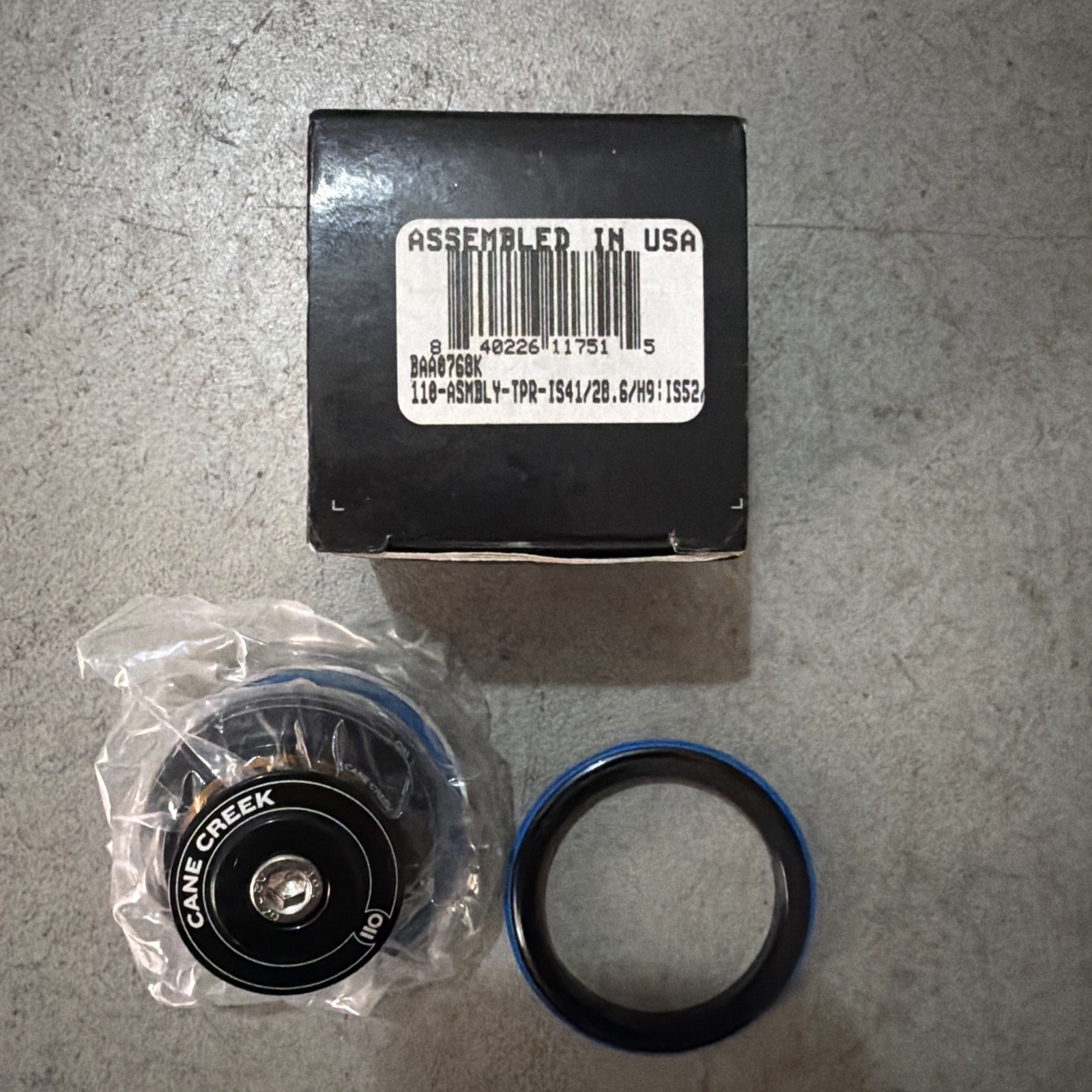 Cane Creek 110 IS Headset (Black) (1-1/8″)