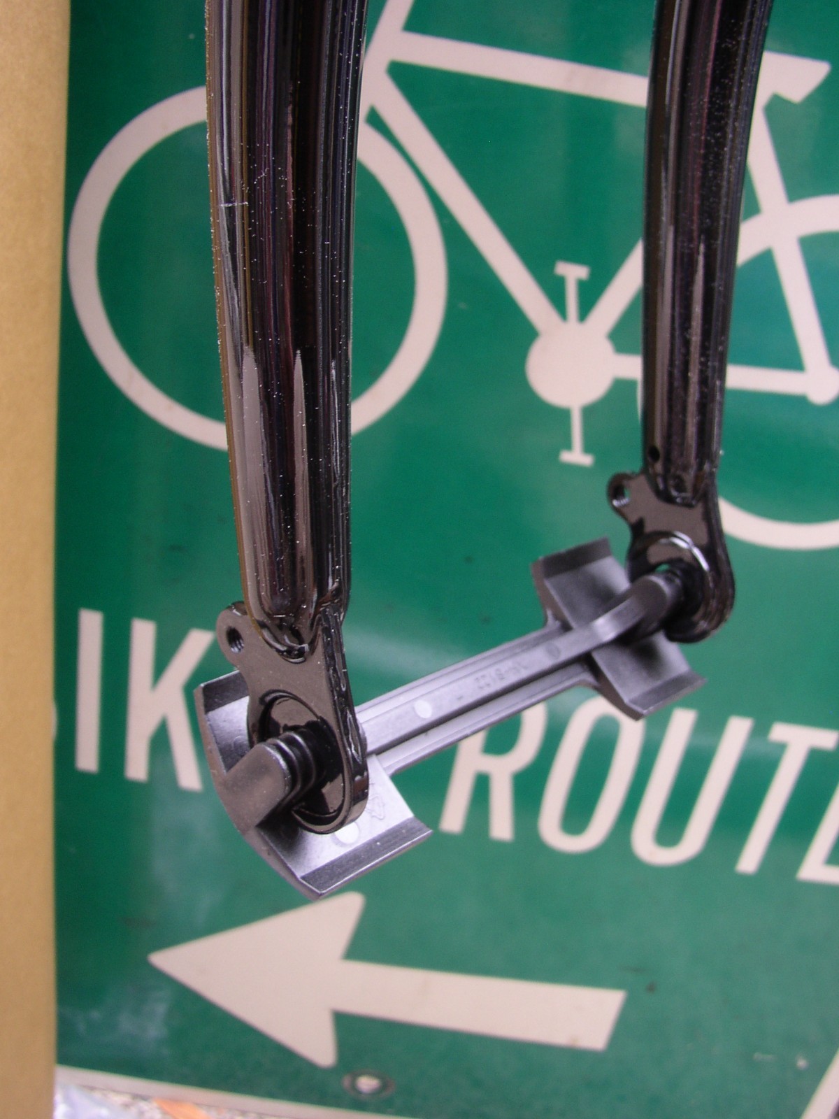 NEW KLUNKER CHROMOLY 1″ THREADED CHROME BLACK 26″ MTB FORK CANTILEVER 200mm