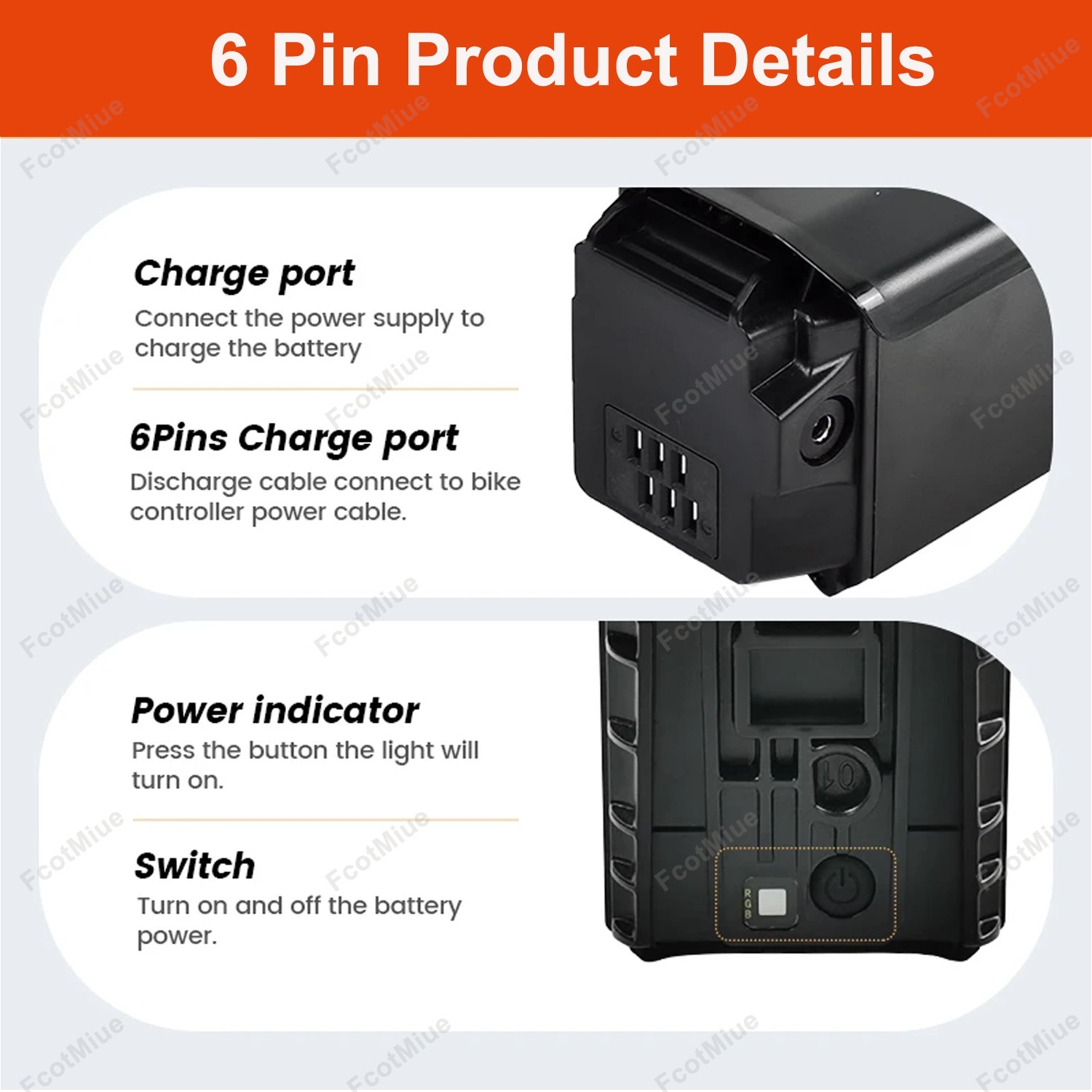 Ebike Battery 48V 52V 17.5Ah for Velowave Ghost RANGER GRACE Biktrix Juggernaut