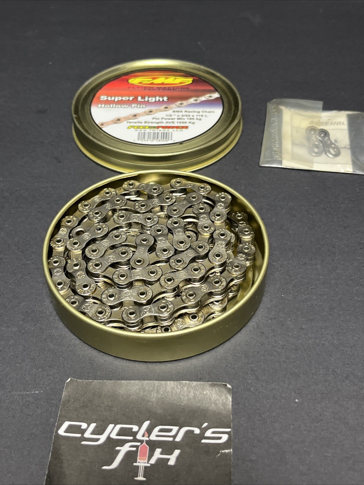 FMF Tin 1/2 x 3/32 x 116 Link Super Light Hollow Pin Bmx Racing Chain Gt Haro SE