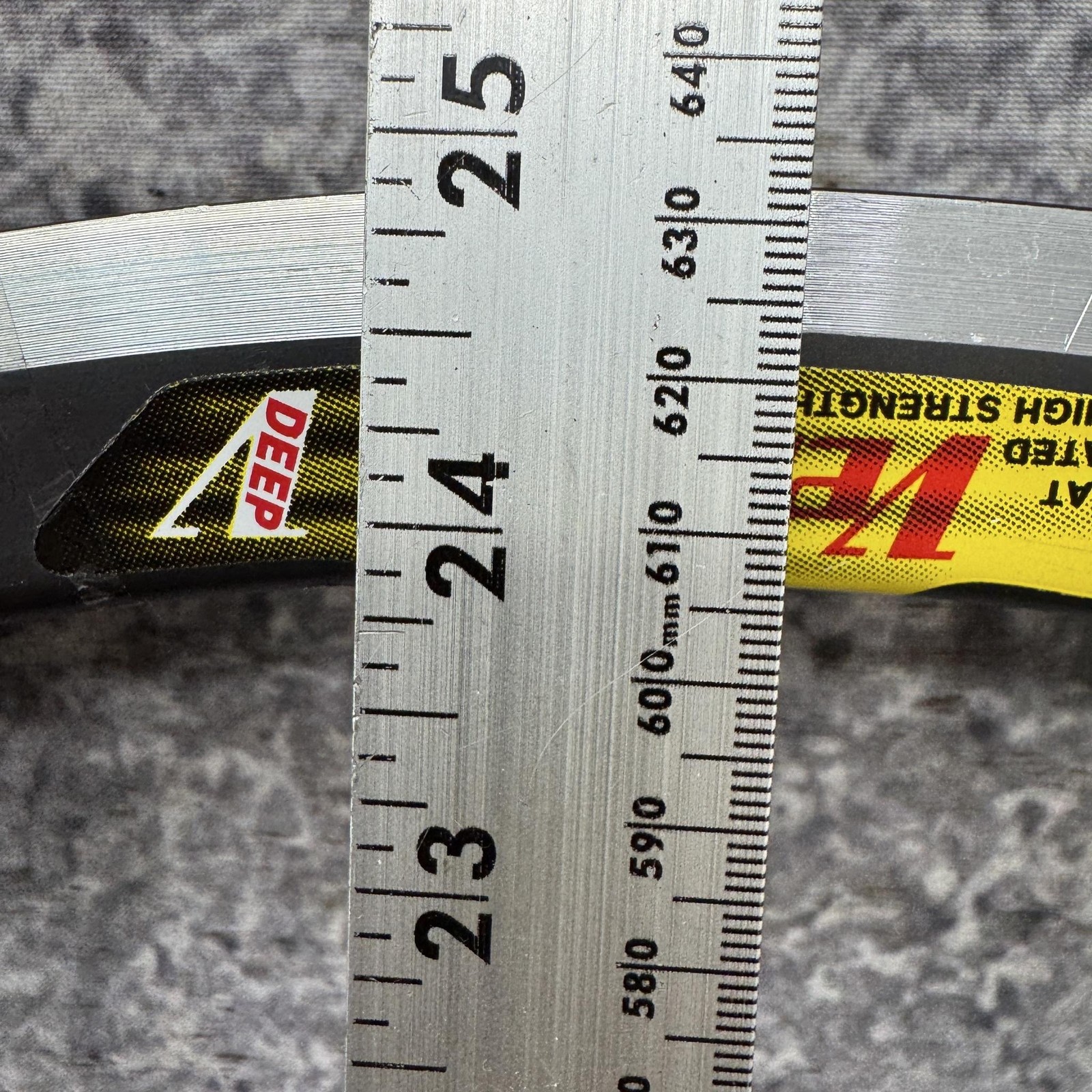 Vintage Velocity Deep V 700c Rim Set 32H Gray NOS Clincher Australia Ding Nicks